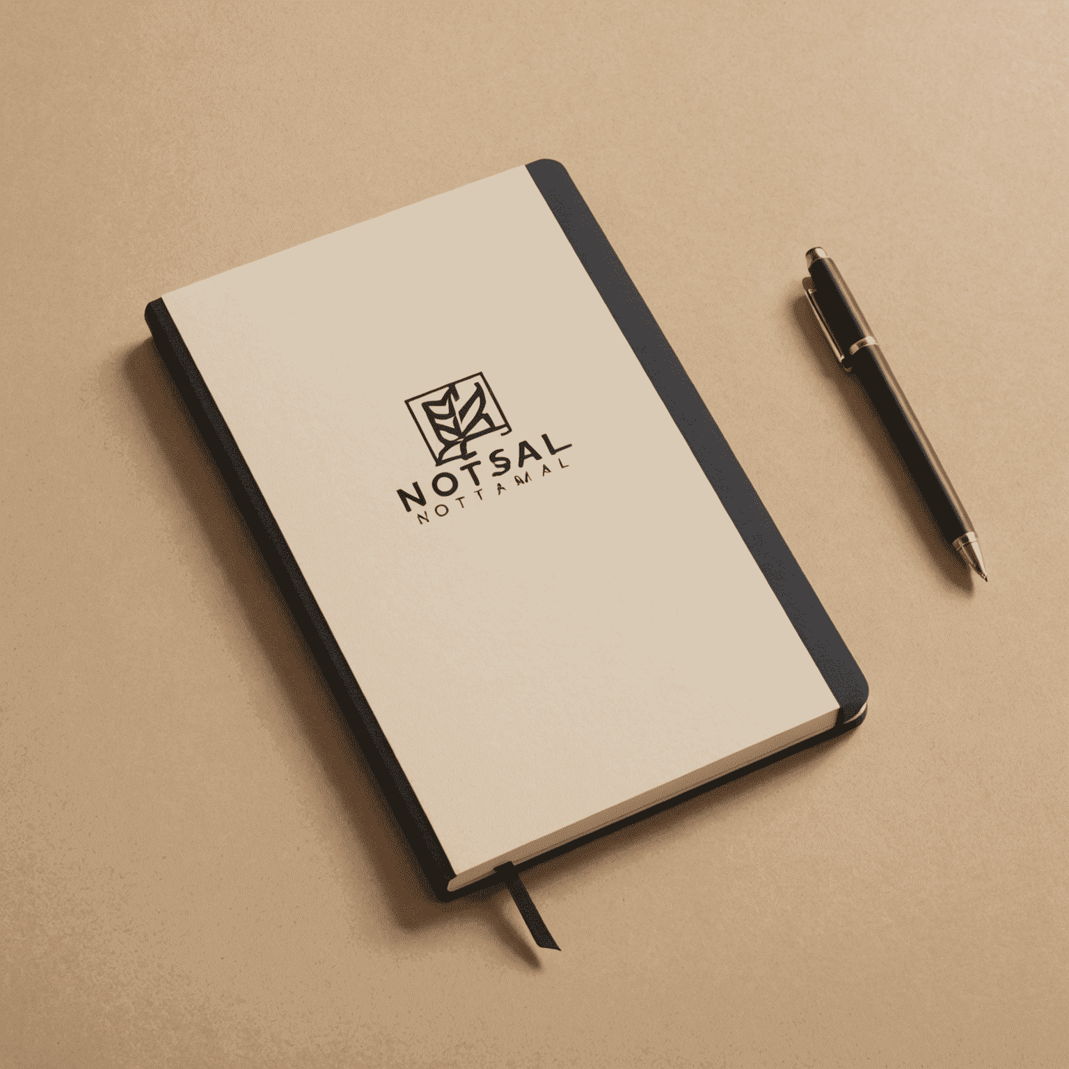 notsai logo - a minimalist design featuring a stylized notebook with a smart pen