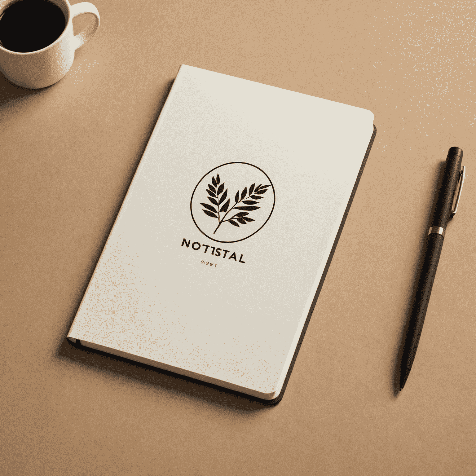 notsai logo - a minimalist design featuring a stylized notebook with a smart pen
